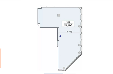 план офиса 328,3 м2 SPACE Tower бц ICITY